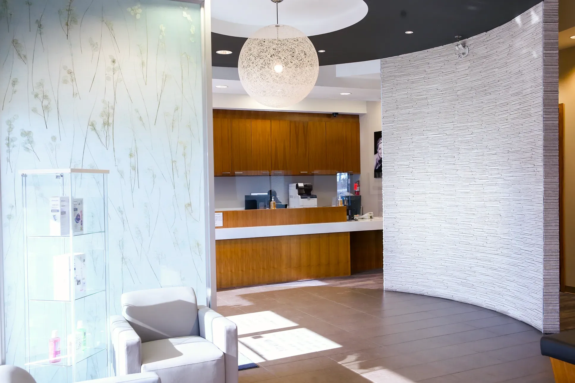 Front desk and reception area at Ranchlands Dental